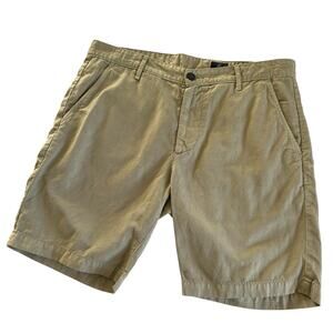 AG Adriano Goldschmied The Wanderer Slim Fit Trouser Khaki Shorts Mens Size 36